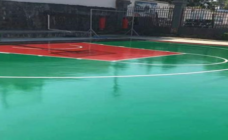 汕尾篮球场翻新地面